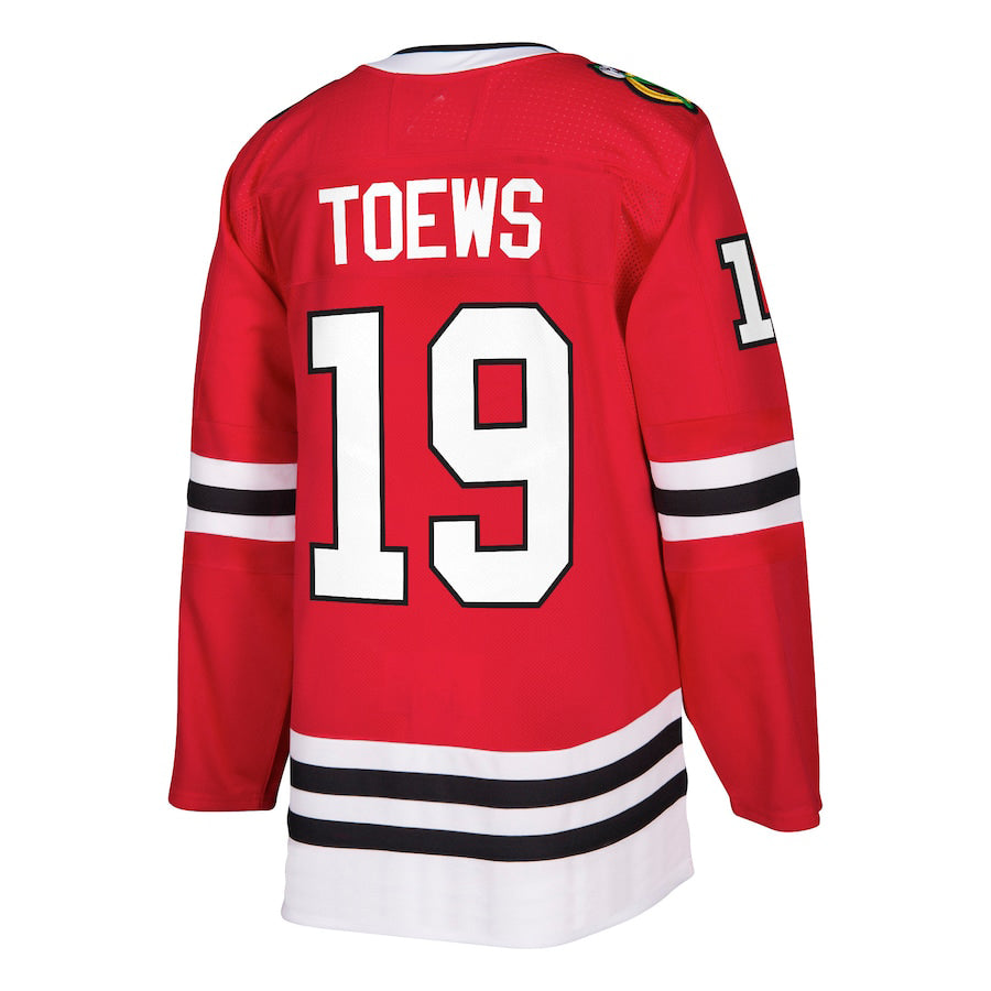 C.Blackhawks #19 Jonathan Toews Authentic Player Jersey Red Stitched American Hockey Jersey UNEC