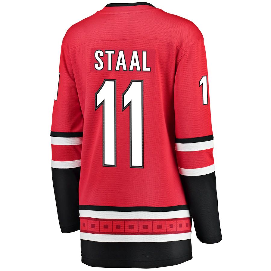 C.Hurricanes #11 Jordan Staal Fanatics Branded Home Breakaway Player Jersey Red Stitched American Hockey Jersey UNEC