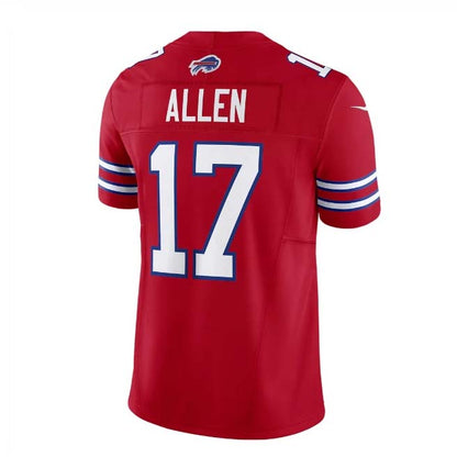B.Bills #17 Josh Allen Red Vapor F.U.S.E. Limited Jersey ¨C Home American Football Jerseys