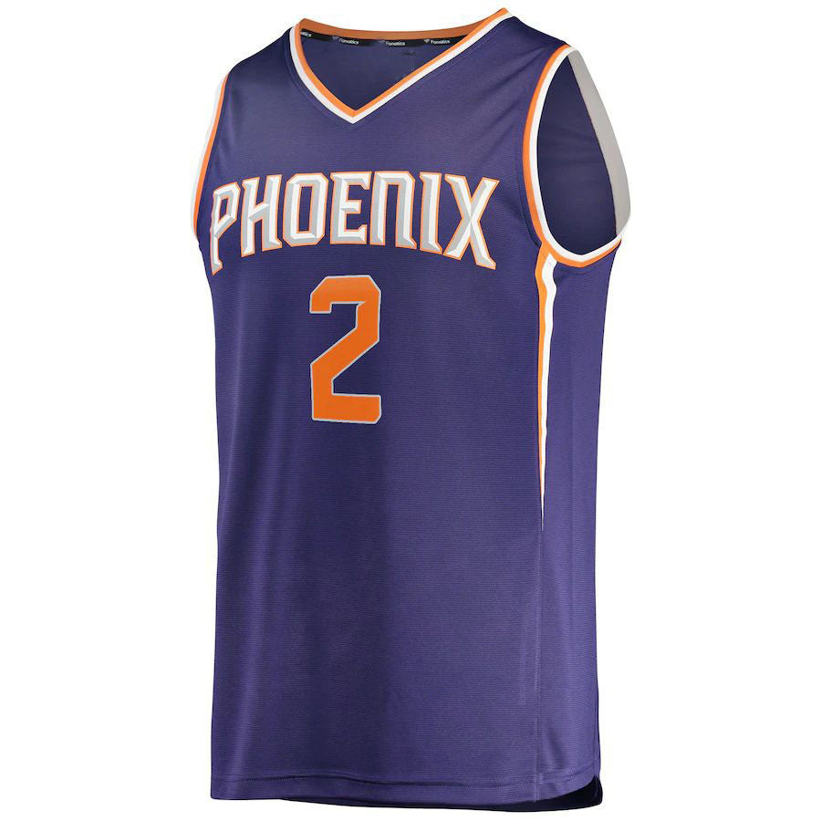 P.Suns #2 Josh Okogie Fanatics Branded 2022-23 Fast Break Replica Player Jersey Icon Purple Stitched American Basketball Jersey UNEC