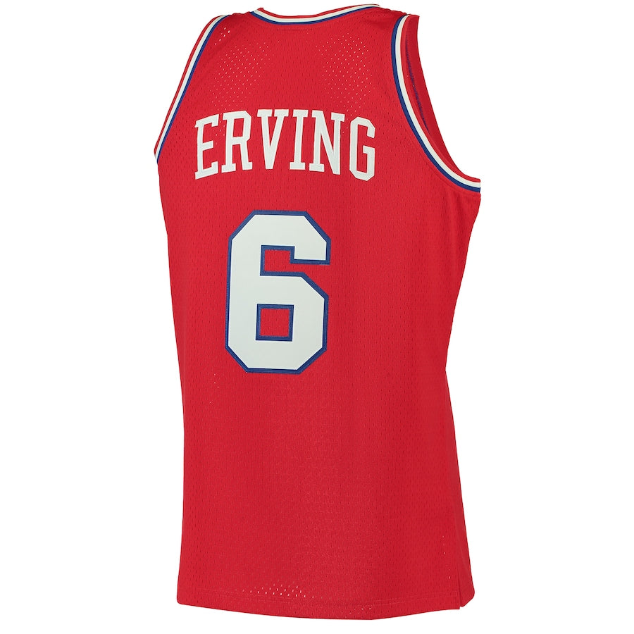 PH.76ers #6 Julius Erving Mitchell & Ness 1982-83 Hardwood Classics Swingman Jersey Red Stitched American Basketball Jersey UNEC