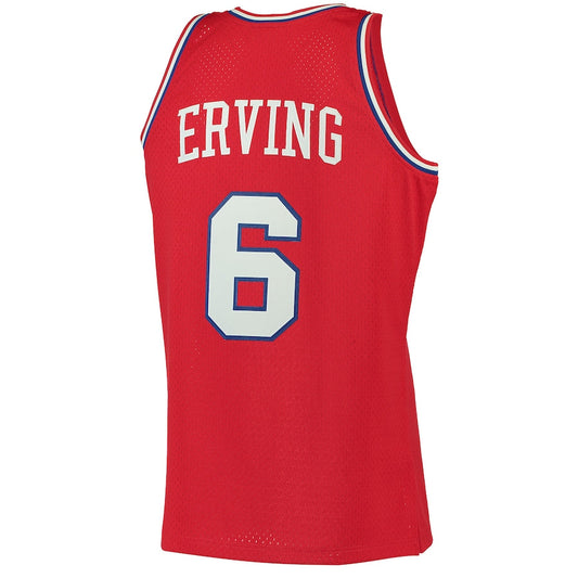 PH.76ers #6 Julius Erving Mitchell & Ness 1982-83 Hardwood Classics Swingman Jersey Red Stitched American Basketball Jersey UNEC