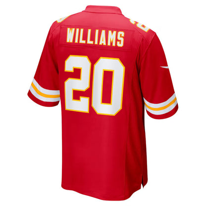 KC.Chiefs #20 Nohl Williams Red Team Game Stitched American Football Jerseys