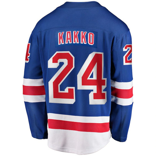 NY.Rangers #24 Kaapo Kakko Fanatics Branded Home Premier Breakaway Player Jersey Blue Stitched American Hockey Jersey UNEC