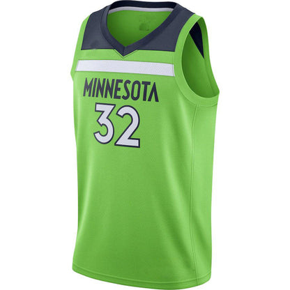 M.Timberwolves #32 Karl-Anthony Towns Jordan Brand 2020-21 Swingman Jersey Statement Edition Green Stitched American Basketball Jersey UNEC