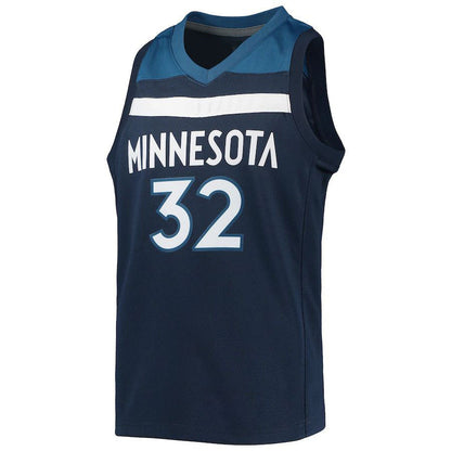 M.Timberwolves #32 Karl-Anthony Towns 2021-22 Diamond Swingman Jersey Navy Stitched American Basketball Jersey UNEC