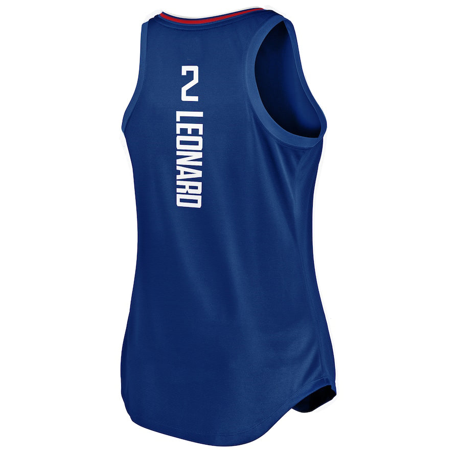 LA.Clippers #2 Kawhi Leonard Fanatics Branded Fast Break Player Movement Jersey Tank Top  Royal Stitched American Basketball Jersey UNEC