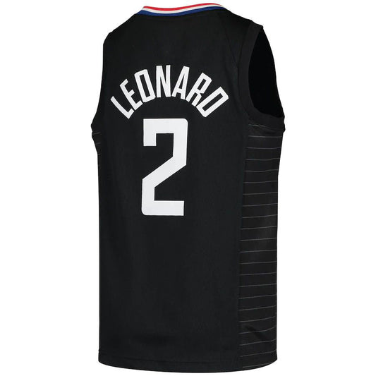 LA.Clippers #2 Kawhi Leonard Jordan Brand 2020-21 Swingman Player Jersey Black Statement Edition Stitched American Basketball Jersey UNEC