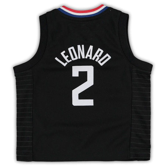 LA.Clippers #2 Kawhi Leonard Jordan Brand Toddler 2020-21 Jersey Black Statement Edition Stitched American Basketball Jersey UNEC