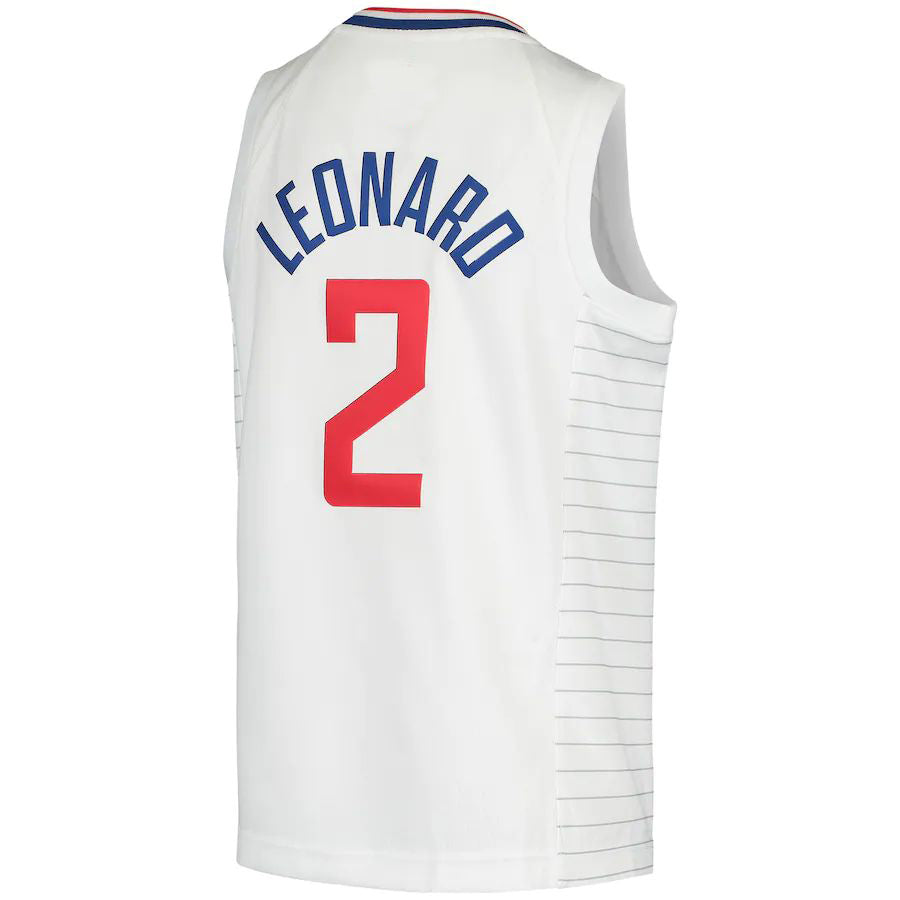 LA.Clippers #2 Kawhi Leonard 2020-21 Swingman Jersey Association Edition White Stitched American Basketball Jersey UNEC