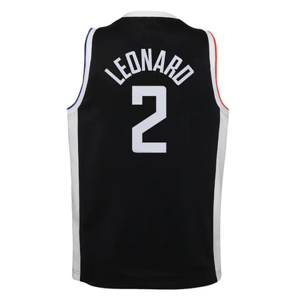 LA.Clippers #2 Kawhi Leonard 2020-21 Swingman Jersey Black Statement Edition Stitched American Basketball Jersey UNEC