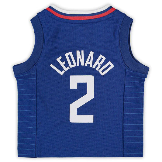 LA.Clippers #2 Kawhi Leonard Infant 2020-21 Jersey Icon Edition Royal Stitched American Basketball Jersey UNEC
