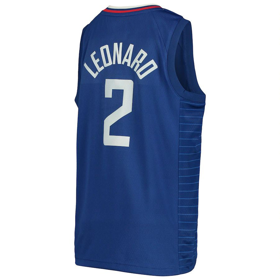 LA.Clippers #2 Kawhi Leonard Swingman Jersey Icon Edition Royal Stitched American Basketball Jersey UNEC