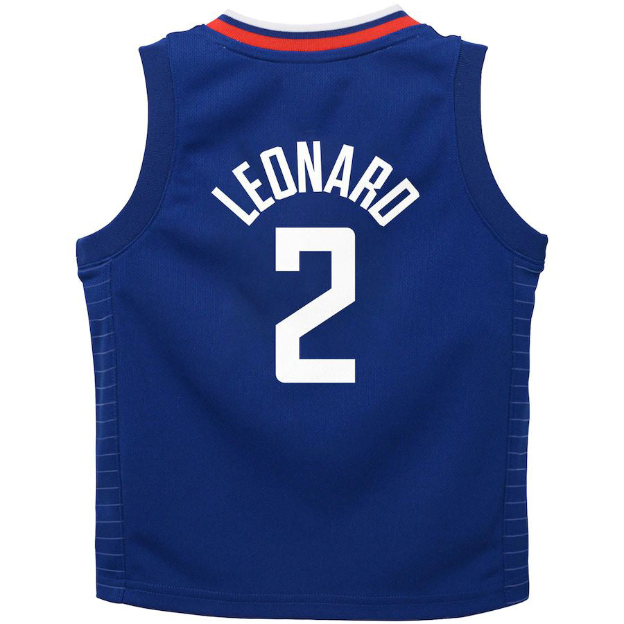 LA.Clippers #2 Kawhi Leonard Toddler 2020-21 Replica Jersey Icon Edition Royal Stitched American Basketball Jersey UNEC