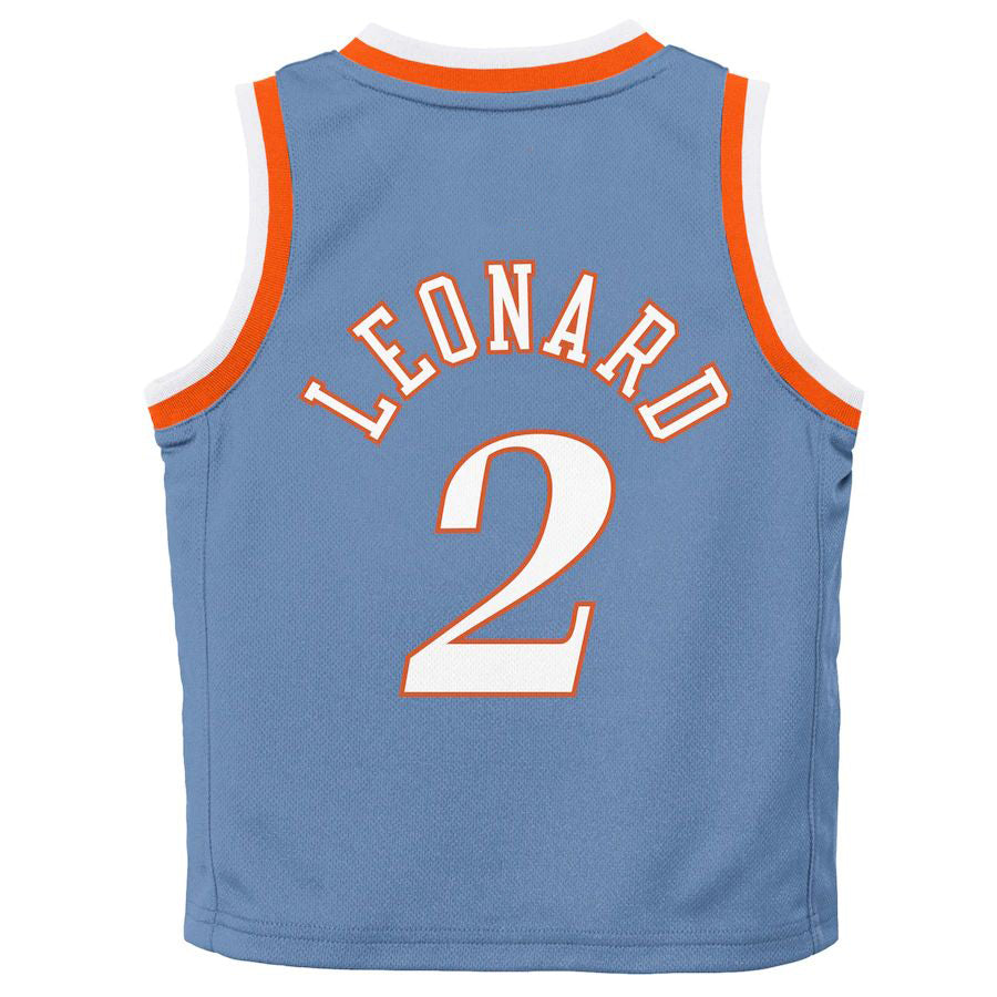 LA.Clippers #2 Kawhi Leonard Toddler 2021-22 City Edition Replica Jersey Light Blue Stitched American Basketball Jersey UNEC