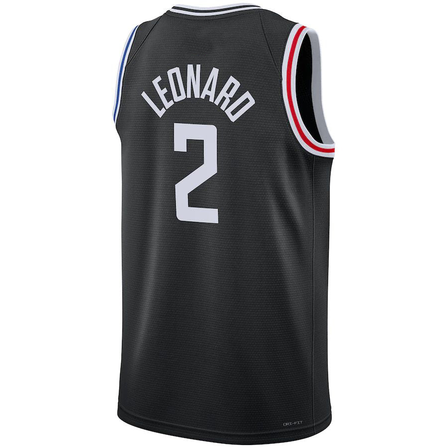 LA.Clippers #2 Kawhi Leonard Unisex 2022-23 Swingman Jersey City Edition Black Stitched American Basketball Jersey UNEC