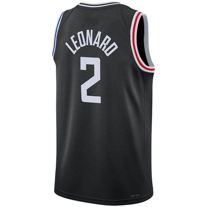 LA.Clippers #2 Kawhi Leonard Unisex 2022-23 Swingman Jersey City Edition Black Stitched American Basketball Jersey UNEC