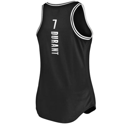 B.Nets #7 Kevin Durant Fanatics Branded Fast Break Tank Jersey Black Icon Edition Stitched American Basketball Jersey UNEC