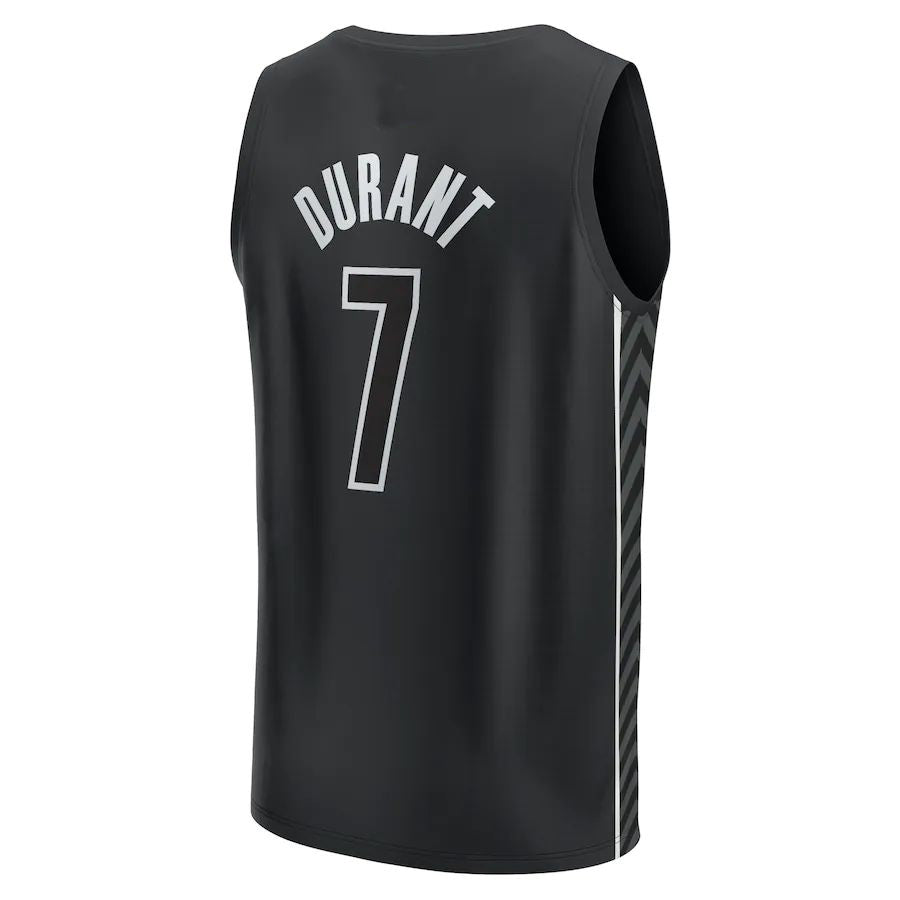 B.Nets #7 Kevin Durant Fanatics Branded 2022-23 Fast Break Player Jersey Black Statement Edition Stitched American Basketball Jersey UNEC