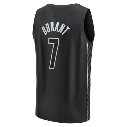 B.Nets #7 Kevin Durant Fanatics Branded 2022-23 Fast Break Player Jersey Black Statement Edition Stitched American Basketball Jersey UNEC