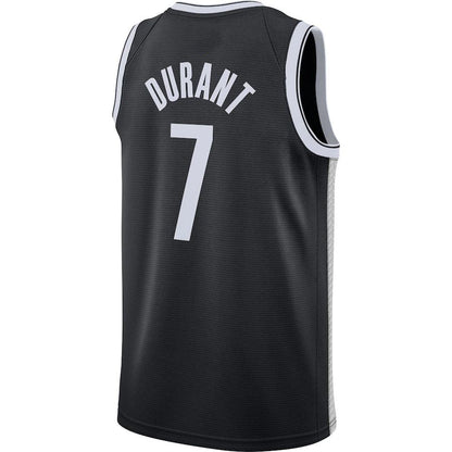 B.Nets #7 Kevin Durant 2020-21 Swingman Jersey Black Icon Edition Stitched American Basketball Jersey UNEC