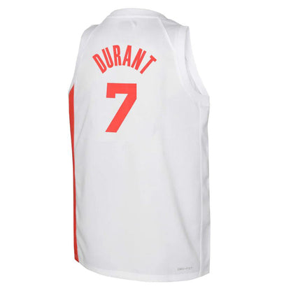 B.Nets #7 Kevin Durant 2022-23 Swingman Jersey White  Classic Edition Stitched American Basketball Jersey UNEC
