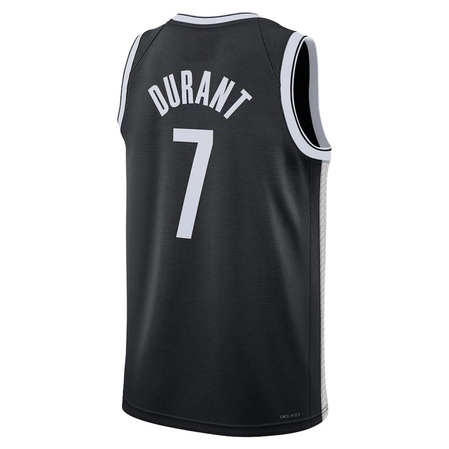 B.Nets #7 Kevin Durant Unisex 2022-23 Swingman Jersey Icon Edition Black Stitched American Basketball Jersey UNEC