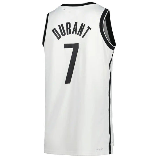 B.Nets #7 Kevin Durant Unisex 2022-23 Swingman Jersey White Association Edition Stitched American Basketball Jersey UNEC