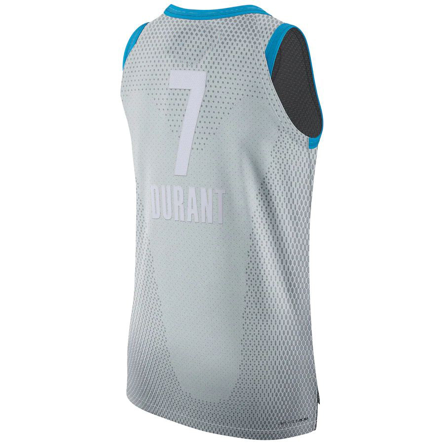 B.Nets #7 Kevin Durant 2022 All-Star Game Authentic Jersey Gray Stitched American Basketball Jersey UNEC