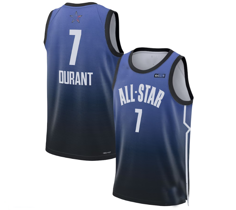 #7 Kevin Durant 2023 All-Star Game Swingman Jersey - Blue Stitched American Basketball Jersey UNEC