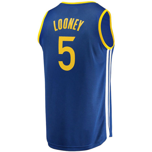 G.State Warriors #5 Kevon Looney Fanatics Branded 2022-23 Fast Break Replica Player Jersey Icon Blue Stitched American Basketball Jersey UNEC