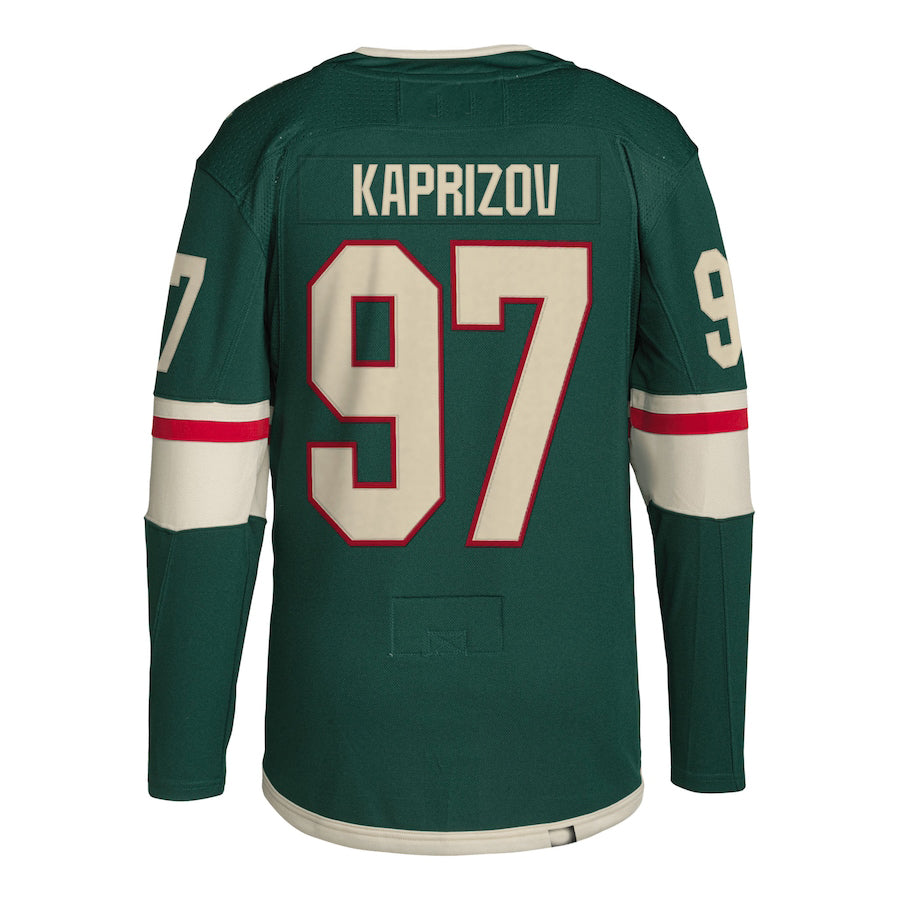 M.Wild #97 Kirill Kaprizov Primegreen Authentic Pro Home Player Jersey Green Stitched American Hockey Jersey UNEC
