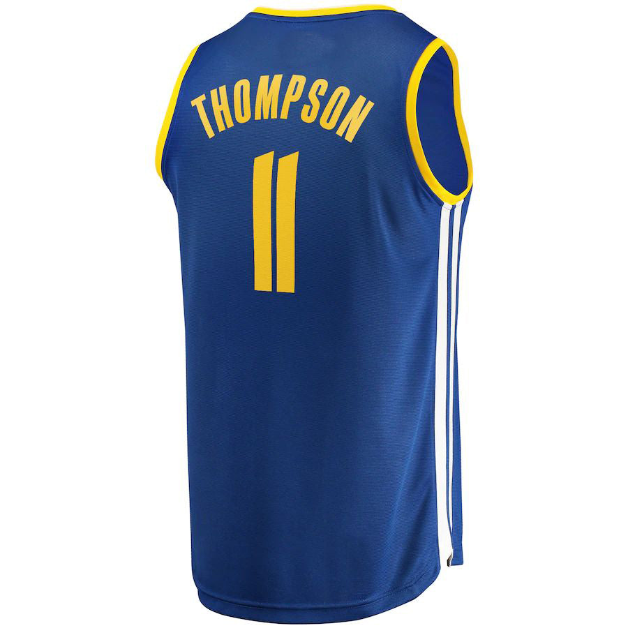G.State Warriors #11 Klay Thompson Fanatics Branded Fast Break Replica Player Jersey Royal Icon Edition Stitched American Basketball Jersey UNEC
