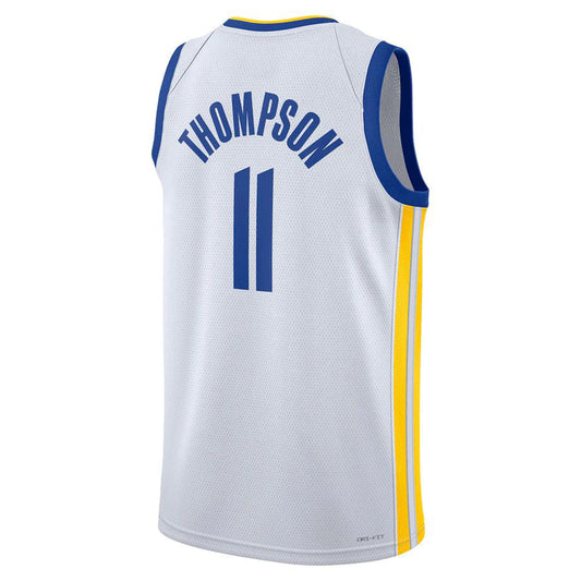 G.State Warriors #11 Klay Thompson Unisex 2022-23 Swingman Jersey Association Edition  White Stitched American Basketball Jersey UNEC