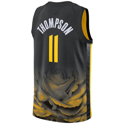 G.State Warriors #11 Klay Thompson Unisex 2022-23 Swingman Jersey City Edition Black Stitched American Basketball Jersey UNEC