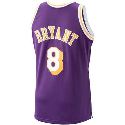 LA.Lakers #8 Kobe Bryant Mitchell & Ness 1996-97 Hardwood Classics Authentic Player Jersey Purple Stitched American Basketball Jersey UNEC