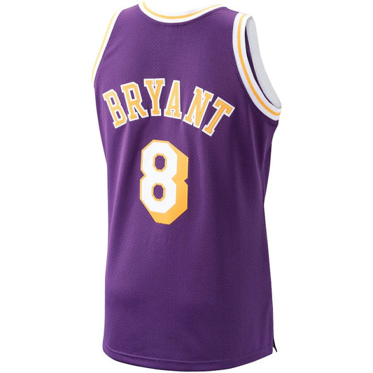 LA.Lakers #8 Kobe Bryant Mitchell & Ness 1996-97 Hardwood Classics Authentic Player Jersey Purple Stitched American Basketball Jersey UNEC