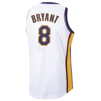 LA.Lakers #8 Kobe Bryant Mitchell & Ness 2003-04 Hardwood Classics Authentic Jersey White Stitched American Basketball Jersey UNEC