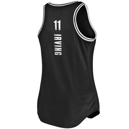 B.Nets #11 Kyrie Irving Fanatics Branded Fast Break Tank Jersey Black  Icon Edition Stitched American Basketball Jersey UNEC