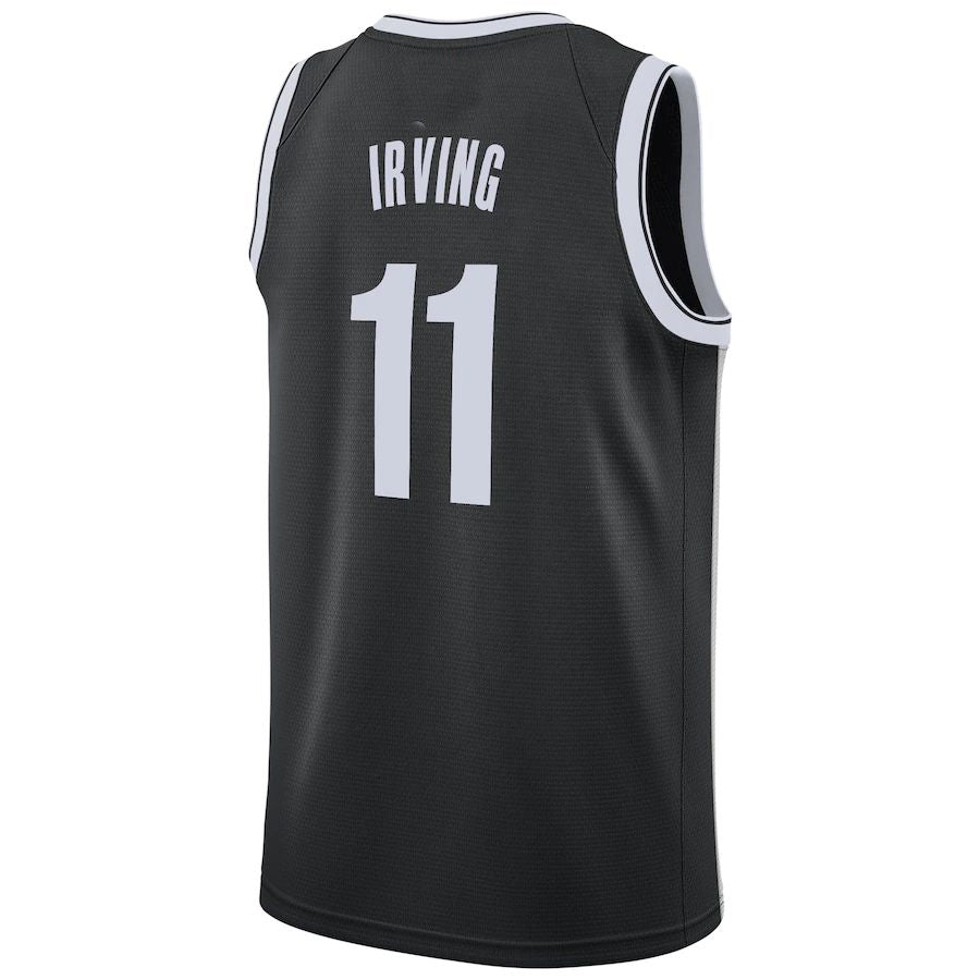 B.Nets #11 Kyrie Irving 2019-20 Swingman Jersey Black Icon Edition Stitched American Basketball Jersey UNEC