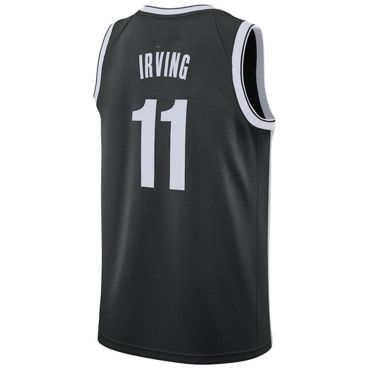 B.Nets #11 Kyrie Irving 2019-20 Swingman Jersey Black Icon Edition Stitched American Basketball Jersey UNEC