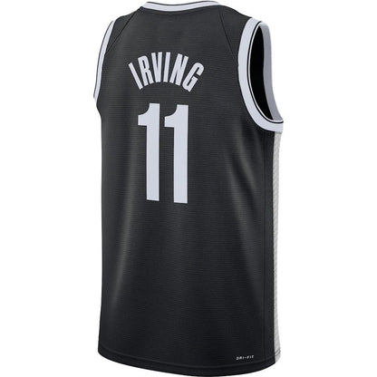 B.Nets #11 Kyrie Irving 2021-22 Diamond Swingman Jersey Icon Edition Black Stitched American Basketball Jersey UNEC