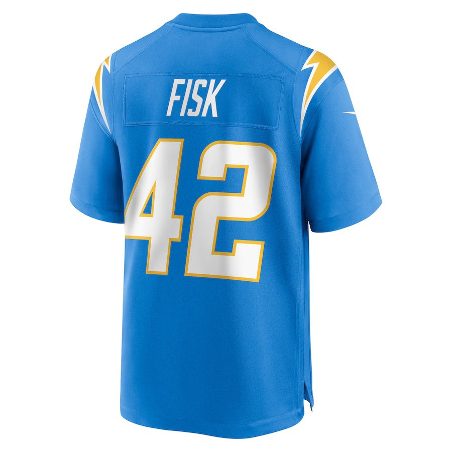 LA.Chargers #42 Tucker Fisk Powder Blue Team Game Stitched American Football Jerseys