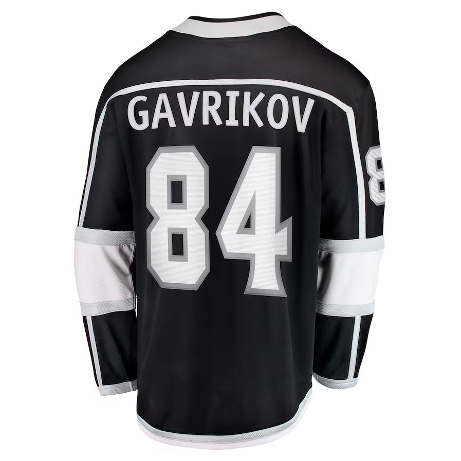 LA.Kings #84 Vladislav Gavrikov Fanatics Home Breakaway Jersey - Black Stitched American Hockey Jersey UNEC