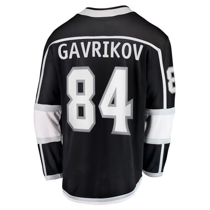 LA.Kings #84 Vladislav Gavrikov Fanatics Home Breakaway Jersey - Black Stitched American Hockey Jersey UNEC