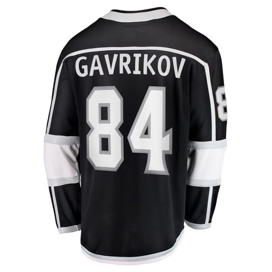 LA.Kings #84 Vladislav Gavrikov Fanatics Home Breakaway Jersey - Black Stitched American Hockey Jersey UNEC