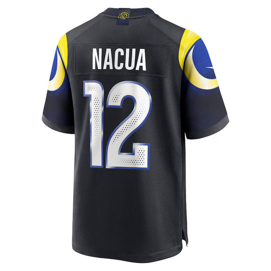 LA.Rams #12 Puka Nacua 2025 Rivalries Collection Game Jersey-CustomName - Midnight Blue Stitched American Football Jersey-CustomName
