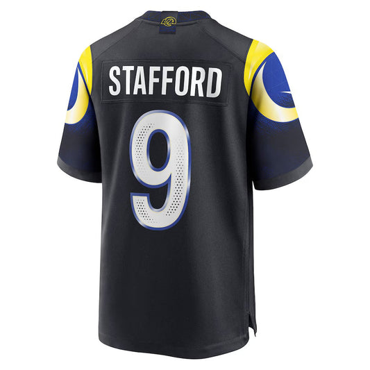 LA.Rams #9 Matthew Stafford 2025 Rivalries Collection Game Jersey-CustomName - Midnight Blue Stitched American Football Jersey-CustomName