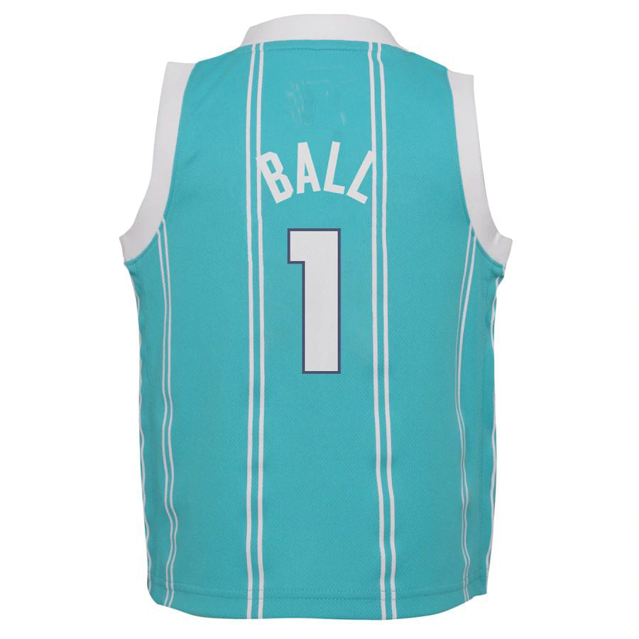 C.Hornets #1 LaMelo Ball Jordan Brand Infant 2021-22 Replica Jersey Icon Edition Teal Stitched American Basketball Jersey UNEC