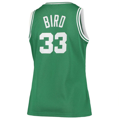 B.Celtics #33 Larry Bird Mitchell & Ness Plus Size Swingman Jersey Kelly Green Stitched American Basketball Jersey UNEC